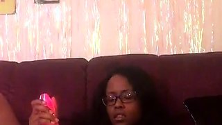 Dorothy Black and Britney use the toy