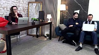 Porn Addicted Secretary Fucked in the Office