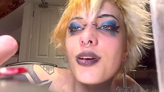 You Lied About Your Cock! Goth Tinder Date Cuts Your Cock off with Tiny Tool