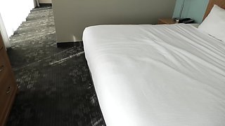 Watch this skinny blondie 18 yr old pound a big beautiful woman 8 inch dick