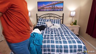 Being A Stepmom Is Hard: Curvy MILF with Big Naturals Natasha Nice Seduces Dan Damage