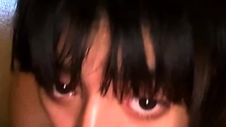 Big cock EXGF interracial busty geek coed blowjob