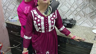 Indian Desi Bhabhi Fucked Hard by Her Devar in Kitchen Hindi