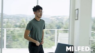 Huge titted cougar Natasha Nice caught her milf's best friend hardcore her sonnie