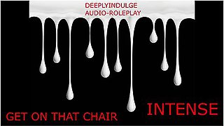 Red velvet chair creaks under intense breeding sounds that feel real