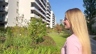 VladaMais Blonde Polish Beauty Loses Control - Intense Blowjob & Cumshot in 4K HD