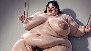Obese SSBBW Bound Tight - Extremely Aroused & Begging for Cock