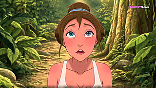 Tarzan Had Never Touched a Woman Before - Jane Let Him Explore Every Inch, and He Didn't Stop at Her Shoulders ( AI Generated )