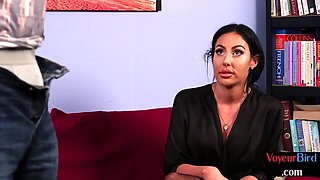 Amateur porn stranger jerks off on whore