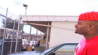 Magnificent milf gets her pussy banged by dude's big black cock