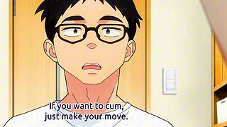 Naked anime beauty mounts BF in bath for deep messy grind