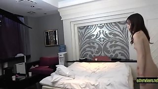 Uncesnored Student 18+ Fucks Standing Pretty Girl