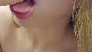 Cum in mouth to my beautiful latina girlfriend