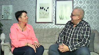 Amateur old couple enjoying sex