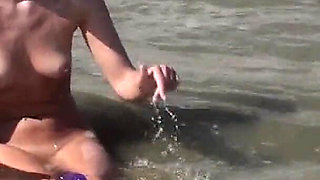 Teeny Squirts Into the Sea
