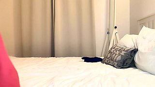 Horny Brunette Teen Enjoying Pussy Toying Masturbation