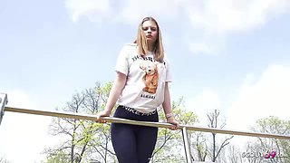 GERMAN SCOUT - Butt fuck Casting Skylar Sweet