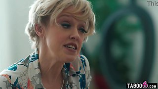 Marriage counselor granny fucks troubled black client in her office