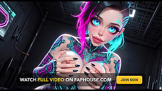 Cute Sexy Talk and Boobs, Ai Animation