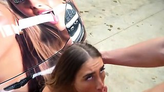 Lily Phillips Car Fuck & Facial Lily Gets Fucked Over