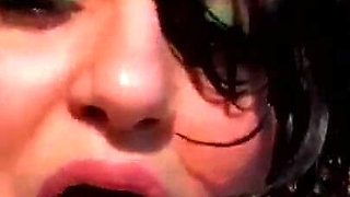 Anally fucked and smashed on the beach