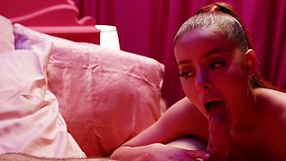 Vanna Bardot takes cum in her slutty mouth after getting licked and fucked