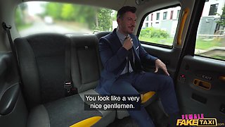 Antonia Sainz Suits Up for a Wild Taxi Encounter