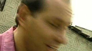 Hardcore vintage anal sex outdoors