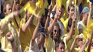 Blindfolded Babe Awaits Soccer Team's Throbbing Cocks