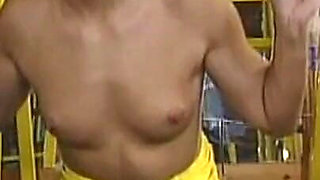 Beautiful Hot Young Girl Nice Body Gets Fucked by Two Big Hard Cocks in an Exciting Threesome Sex