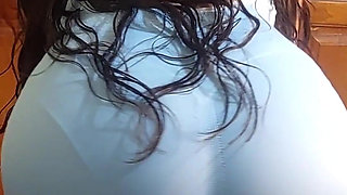 It’s a Delight to See Her Long Hair and Her Hips as She Rubs Against My Cock