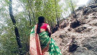 A village chitting  wife fucking with a school student in forest