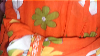 Beautiful Desi village bride's yellow saree change time. Deeply thick penis length power unlimited fuck