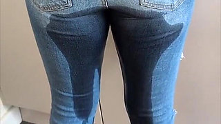 Housewife Jeans Pee Compilation 7 Clips