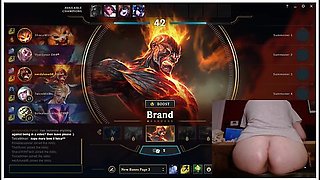 Gamer Girl And Deutsche Amateure - Fucking My Ass With A Banana Toy When Im Dead League Of Legends #18 Luna