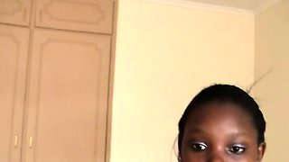 African cutie drilled with white dick