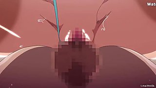 Anime Hentai Wife Gets Hard Fast Fuck - Doggystyle Creampie & Blowjob