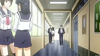 Young schoolgirl lets her boyfriend fuck her pussy right in the library. Classic hentai.