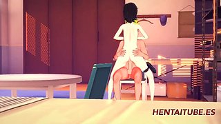 3D Hentai Naruto Fucks Sarada - Boruto Anime Boobjob & Creampie