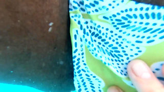 The Taboo Dip, Interracial Couple Nearly Get Caught Having a Moment at the Pool