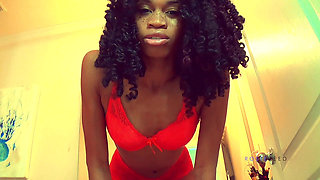 Toilet Slave Brushing- Ebony Goddess Goddess Rosie Reed Toilet Slavery- 1080p HD