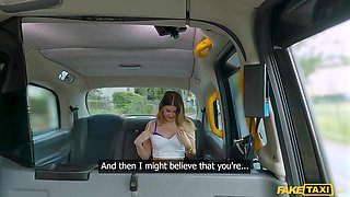 Gia Tvoricceli Needs Wealth in a Mature Taxi Ride