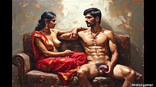 Indian aunty cheating with boss, hot sex in office stairs fucking indian bhabhi