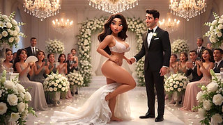 Cuckold Husband Lets All Guests Touch His Bride on All Fours at Wedding Reception (ai Generated)