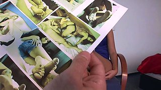 Teen slut foot fetish cock rub