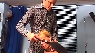 Big Boobed German Slut Gets a Facial After Hard Ass Spanking Action