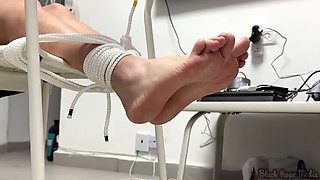 Miriam Slave Tied Up and Fingered to Orgasm in Bondage Ordeal