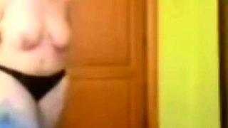 stepmom dresses up in our summer cottage (voyeur)