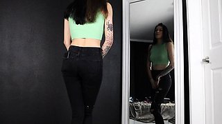 Amateur real small titted party teen slammed in gym class