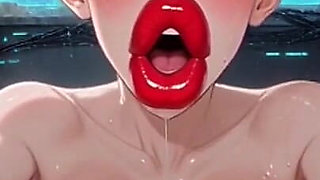 Cyberpunk Anime Women Boobs Shaking, Ai Animation
